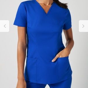 New Without Tags Royal Blue Scrub Top